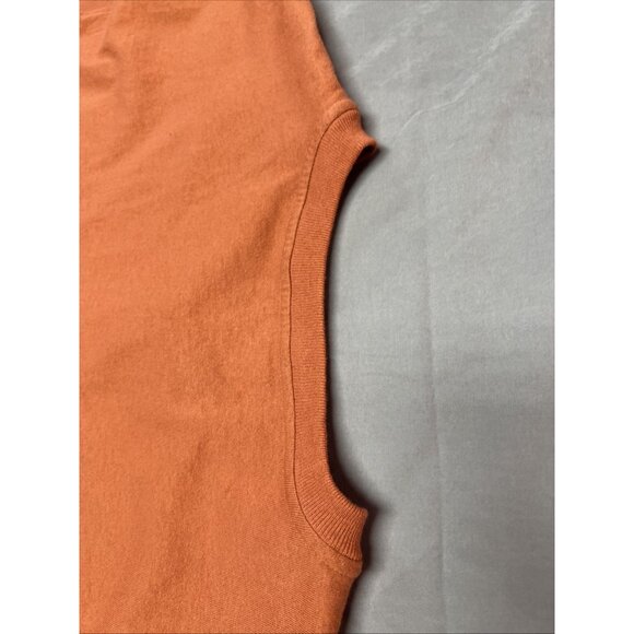 Carhartt Loose Fit Pocketed Tee 1/4 Button Men's Size 2XL Orange Cotton Shrt Slv - Picture 15 of 16